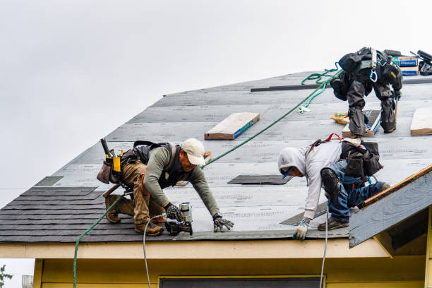Professional Roofing technician working in Chester, UT